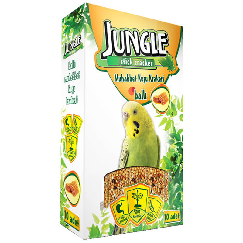 Jungle Tava Krakeri Muhabbet Kuşu İçin Ballı Kraker 40 gr x 10 Adet