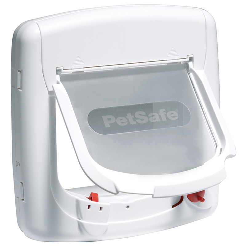 Pet Safe Staywell Deluxe Beyaz 4 Yollu Manyetik Kedi Kapısı