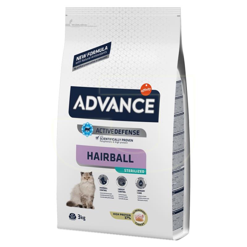 Advance Hairball Hindili Kısır Kedi Maması 3 kg