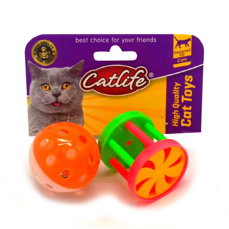 Cat Life Çıngıraklı Silindir Kafes Ve Top Kedi Oyuncağı Set