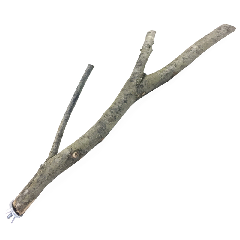 Beaks Doğal Ağaç Dalı Üç Dallı Kuş Tüneği 27 cm