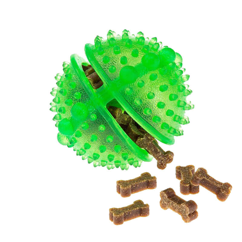 Ferplast Hazneli Köpek Ödül Topu Oyuncak Yeşil 7 cm