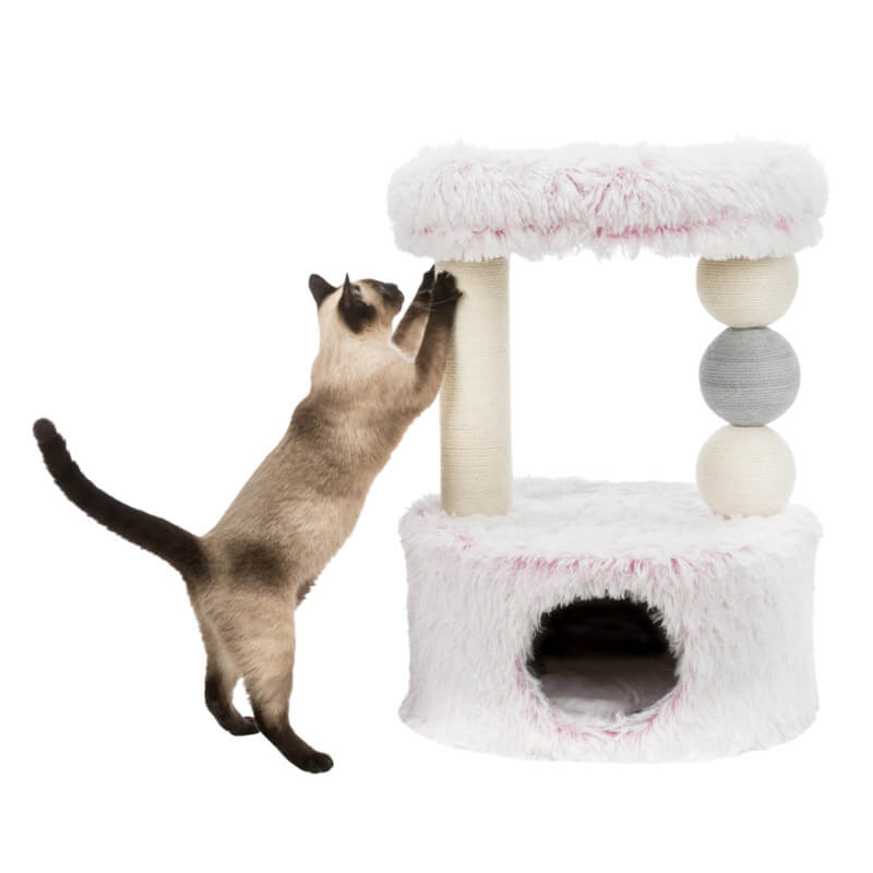 Trixie Yuvalı Kedi Tırmalama Ve Yatağı Pembe 73 cm