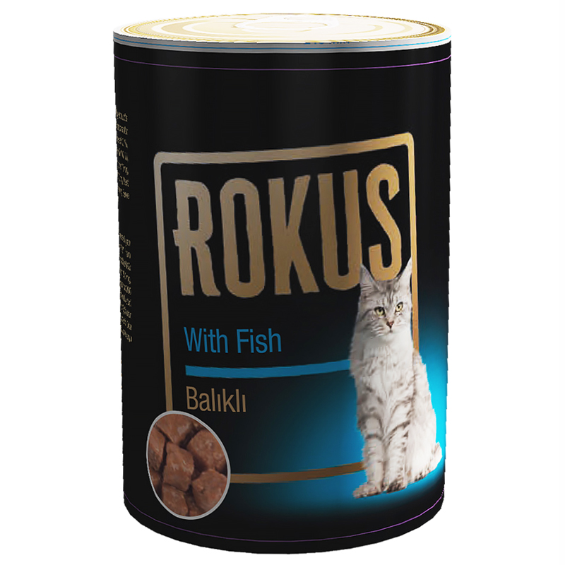Rokus Balıklı Konserve Kedi Maması 410 gr | 16,55 TL