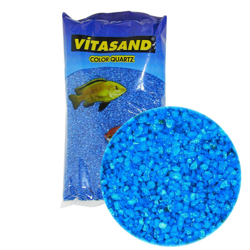 Vitasand Akvaryum Kumu Kuvars Mavi 1 kg 2 mm | 12,73 TL