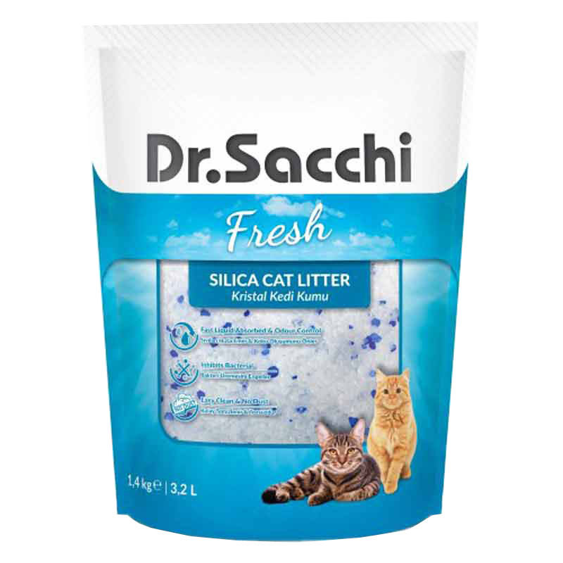 Dr. Sacchi Silika Kristal Kedi Kumu 3,2 Litre | 130,63 TL