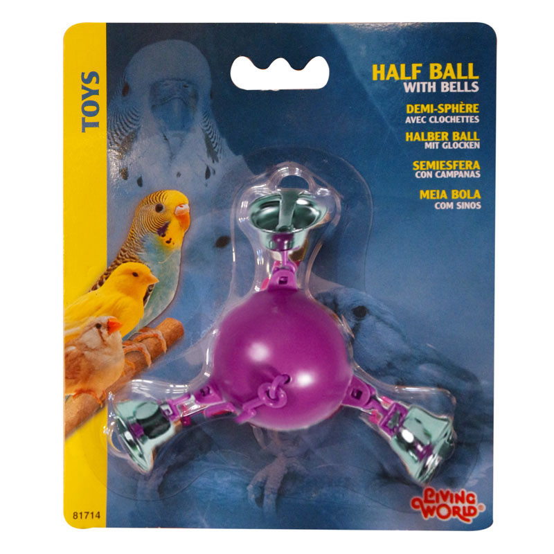 Hagen Living World Half Ball Çıngıraklı Plastik Kuş Oyuncağı | 35,73 TL