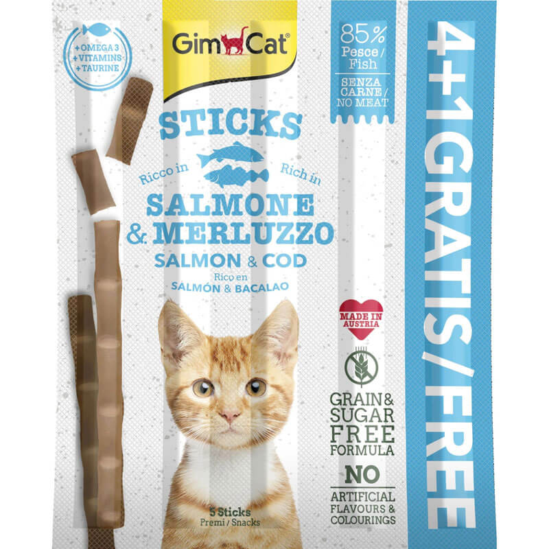Gimcat Sticks Somonlu Ve Alabalıklı Kedi Ödülü 20 gr | 49,36 TL