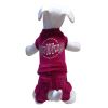 DoggyDolly Paçalı Kadife Köpek Elbisesi Fuşya Small | 54,75 TL