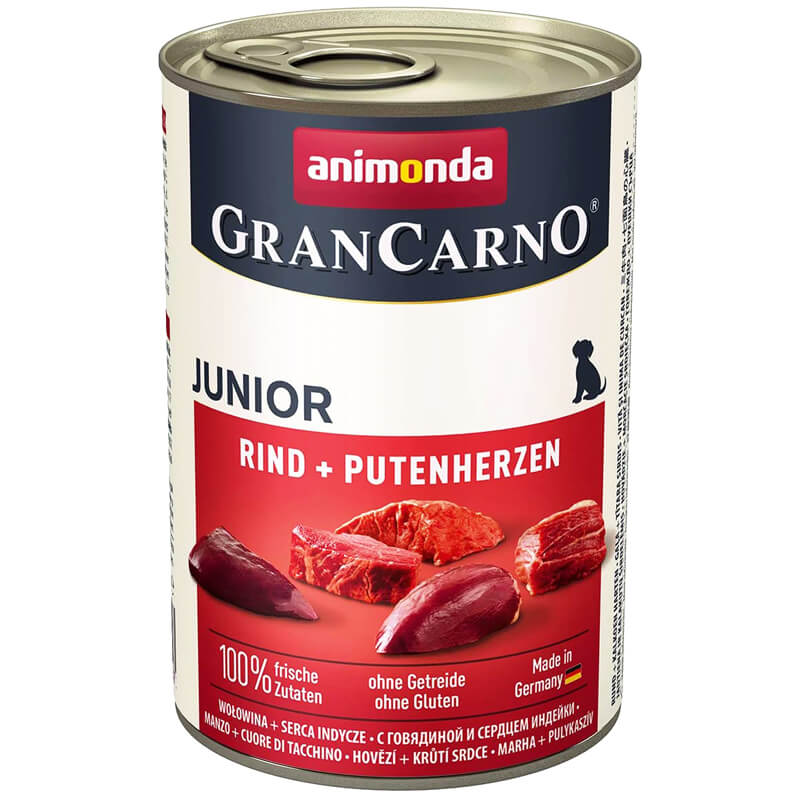 Animonda Junior Sığır Etli Hindi Yürekli Yavru Köpek Konservesi 400 gr | 33,15 TL