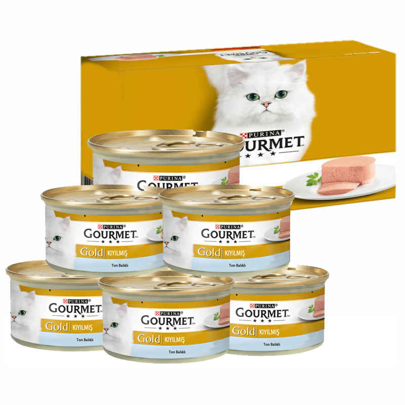 Gourmet Gold Ton Balıklı Yaş Kedi Maması 85 gr 6 Al 5 Öde Kampanyalı | 59,75 TL