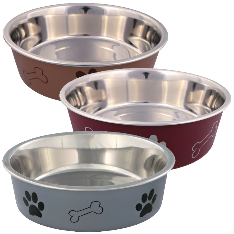 Trixie Kedi Ve Köpekler İçin Pati Desenli Çelik Mama Kabı 250 ml | 116,45 TL