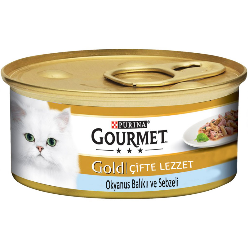 Purina Gourmet Gold Okyanus Balıklı Ve Sebzeli Kedi Konservesi 85 gr | 19,50 TL