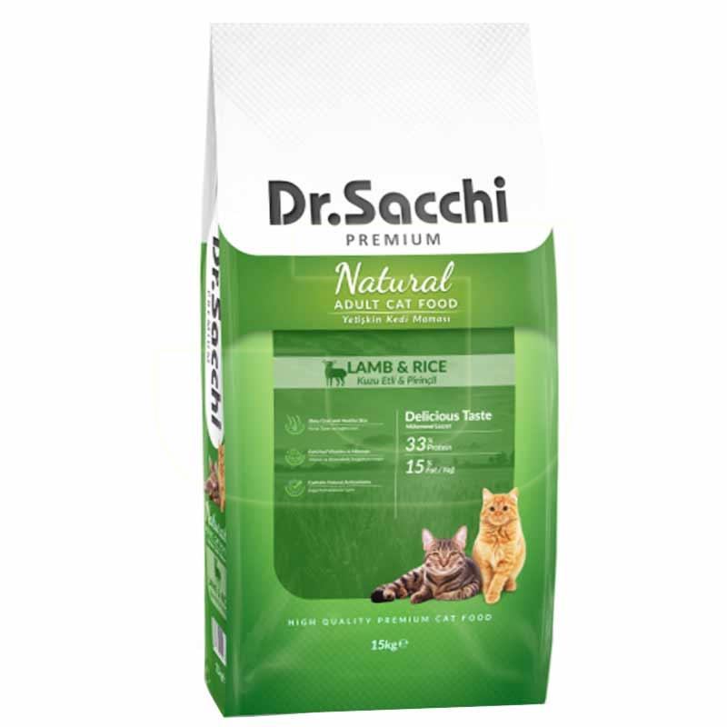 Dr. Sacchi Premium Natural Kuzu Ve Pirinçli Yetişkin Kedi Maması 15 Kg | 492,65 TL