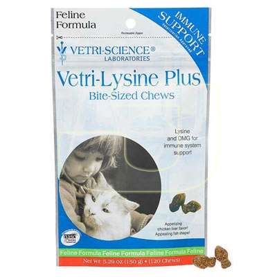 Vetri-Science Vetri-Lysine Kediler İçin Bağışıklık Sistemini Destekleyici Besin Takviyesi 150 gr (120 Tablet) | 149,63 TL