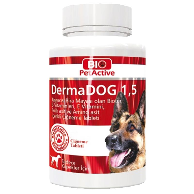 Bio PetActive DermaDog Büyük Köpekler İçin Sarımsak Tableti 100 Adet | 41,52 TL