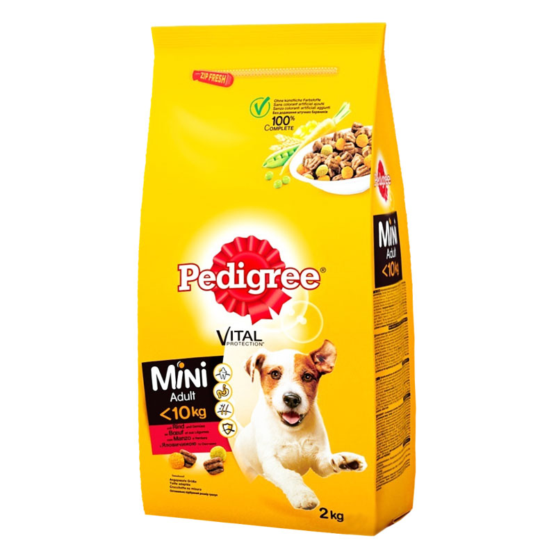 Pedigree Mini Vital Küçük Irk Köpek Maması Biftek Ve Sebzeli 2 Kg | 239,96 TL
