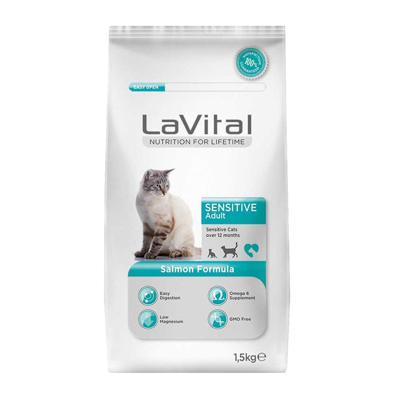 La Vital Sensitive Somonlu Kedi Maması 1,5 Kg | 79,00 TL