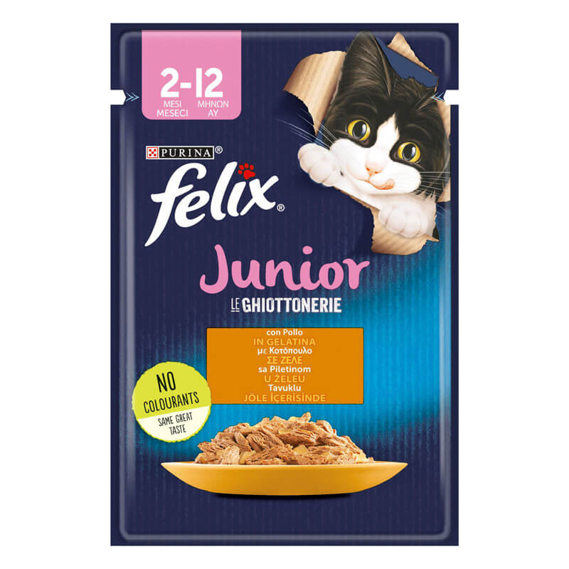 Felix Junior Tavuk Etli Pouch Yavru Kedi Maması 85 gr | 8,06 TL