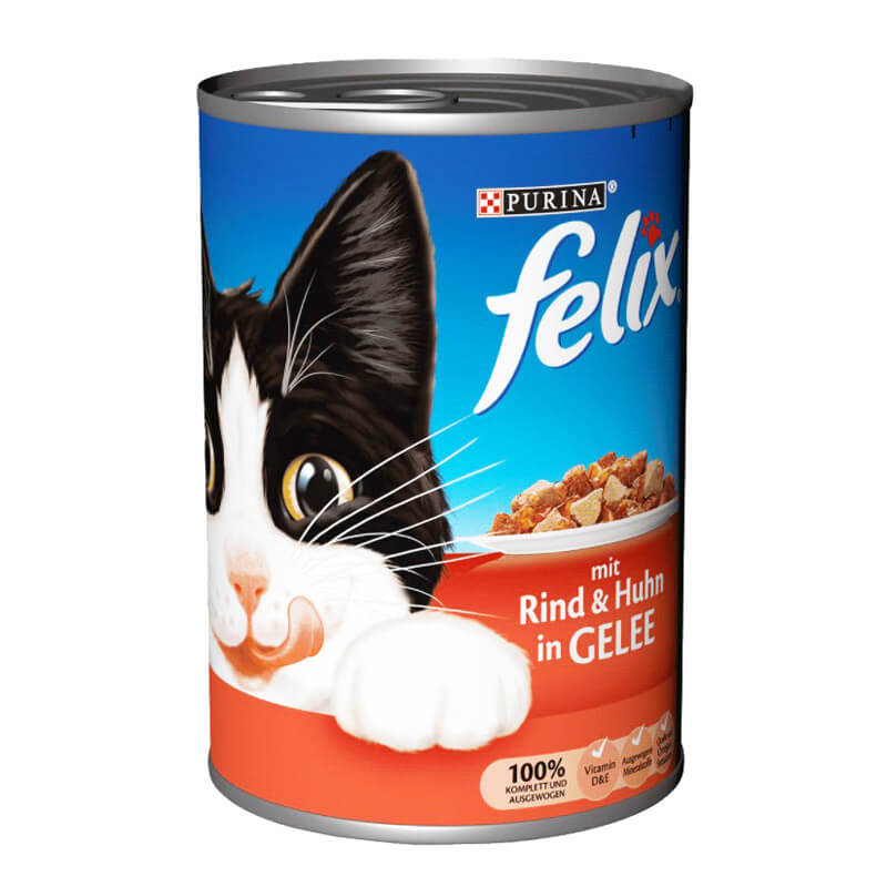 Felix Sığır Eti Ve Tavuklu Konserve Kedi Maması 400 gr | 33,22 TL