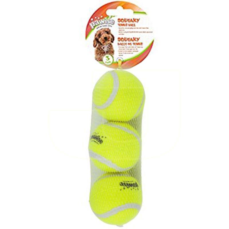 Pawise Sesli Tenis Topu Köpek Oyuncağı 6 5x3 Adet ZN7954