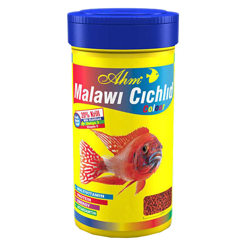 Ahm Malawi Cichlid Colour Granulat Balık Yemi 250 ml | 83,93 TL
