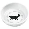 Karlie Kedi Ve Kılçık Desenli Seramik Mama Ve Su Kabı 220 ml | 116,01 TL