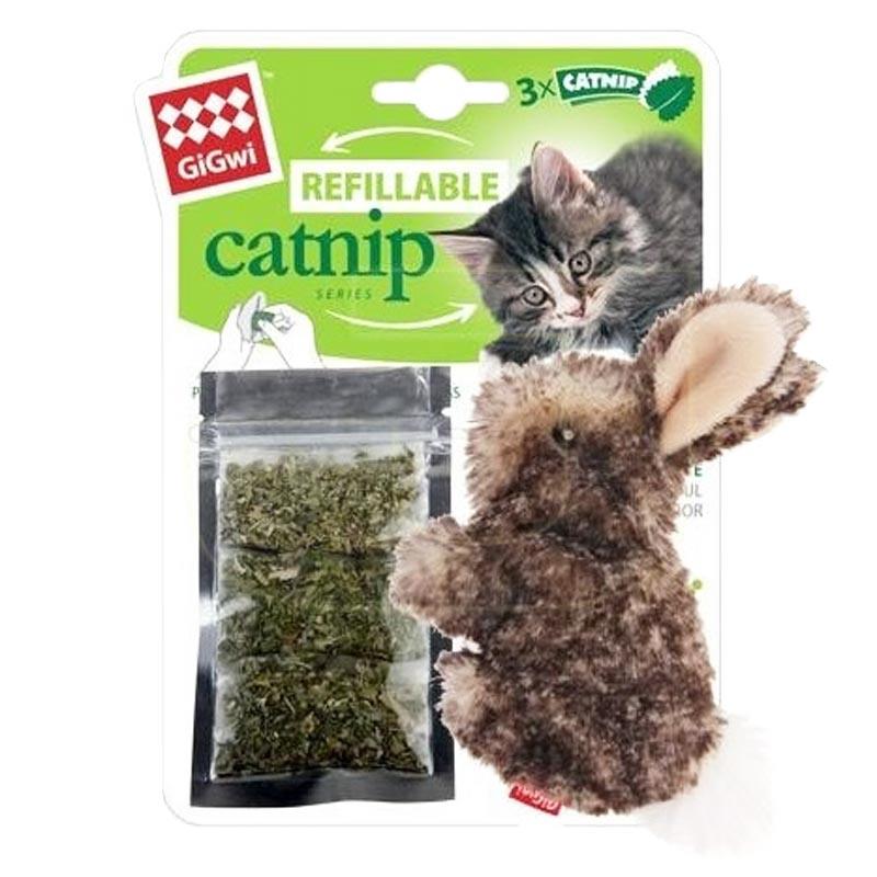 Gigwi Catnip Hazneli Tavşan Kedi Oyuncağı 10 cm | 129,56 TL