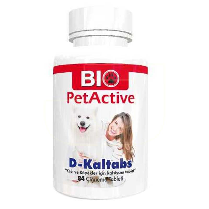 Bio Pet Active D-Kaltabs Kedi Ve Köpek İçin Kalsiyum Tableti 84 Adet | 47,36 TL