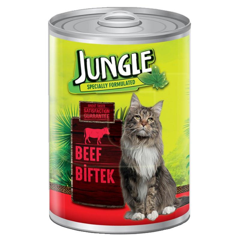 Jungle Biftekli Konserve Kedi Maması 415 gr | 25,30 TL