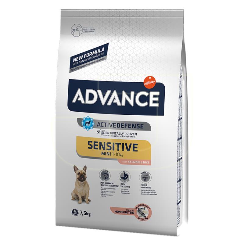 Advance Mini Sensitive Somon Ve Pirinçli Küçük Irk Köpek Maması 7,5 Kg | 1.059,90 TL