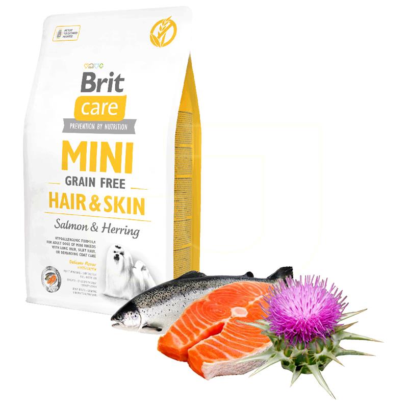 Brit Care Mini Hair Skin Somon Balıklı Hipoalerjenik Köpek Maması 2 Kg | 205,00 TL