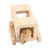Carno Naturel Ahşap Kutulu Tahterevalli Hamster Oyuncağı 11 cm | 51,72 TL