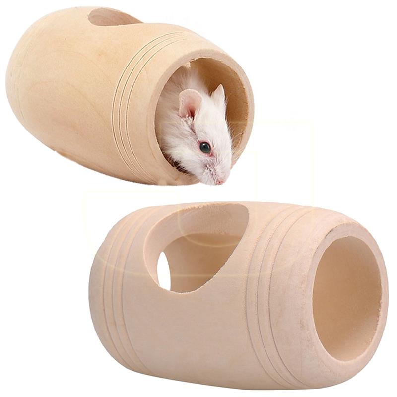 Carno Naturel Ahşap Varil Hamster Oyuncağı 8 cm | 23,14 TL