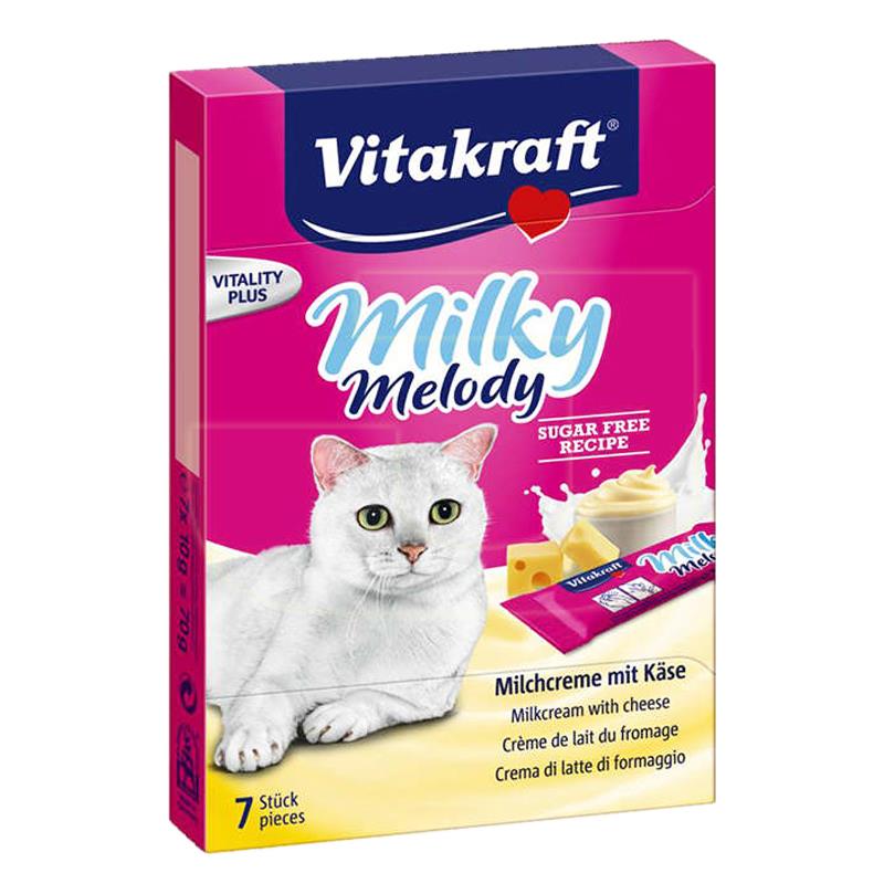 Vitakraft Milky Melody Peynir Ve Süt Kremalı Sıvı Kedi Ödülü 70 gr | 45,66 TL