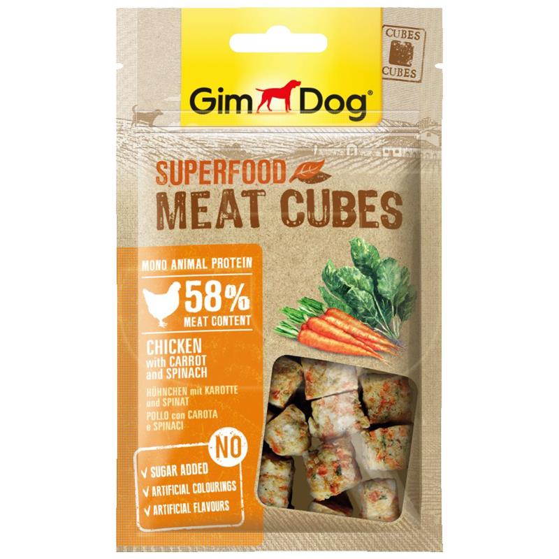 Gimdog Meatcubes Havuç Ispanak Ve Tavuk Etli Köpek Ödülü 40 gr | 27,72 TL