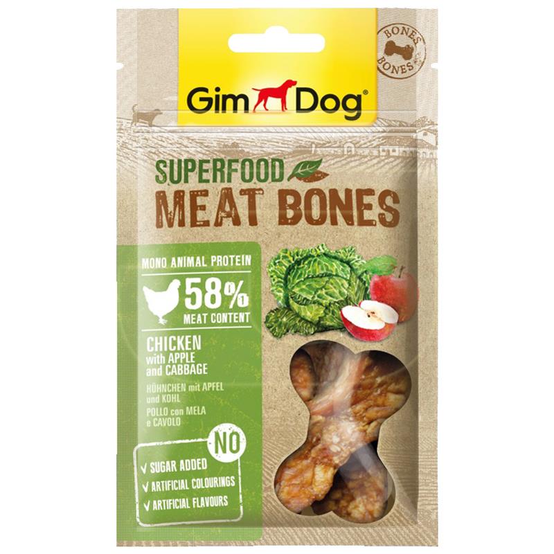 Gimdog Meatbones Elma Lahana Ve Tavuk Etli Köpek Ödülü 70 gr | 27,72 TL