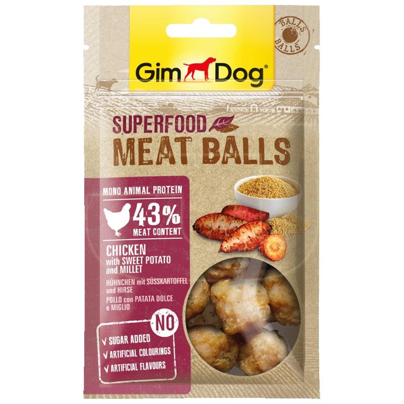 Gimdog Meatballs Tatlı Patates Darı Ve Tavuk Etli Köpek Ödülü 70 gr | 33,88 TL