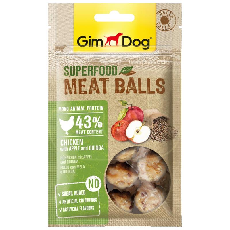 Gimdog Meatballs Elma Kinoa Ve Tavuk Etli Köpek Ödülü 70 gr | 28,67 TL