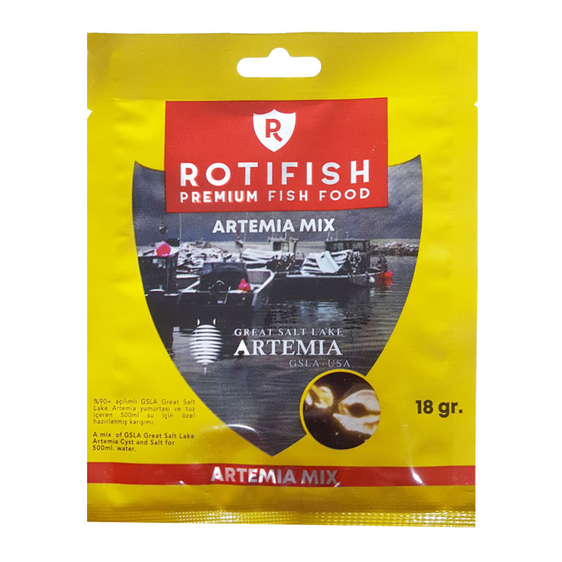 Rotifish Artemia Mix Kurutulmuş Canlı Balık Yemi 18 gr | 37,35 TL