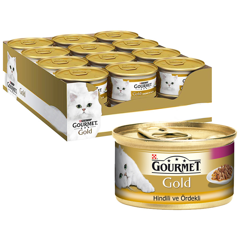 Yaş Kedi Maması Purina Gourmet Gold Hindili Ve Ördekli 85 grx24 Adet | 407,10 TL