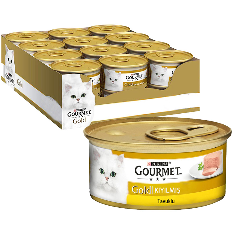 Yaş Kedi Maması Purina Gourmet Gold Kıyılmış Tavuk Etli 85 grx24 Adet | 407,04 TL