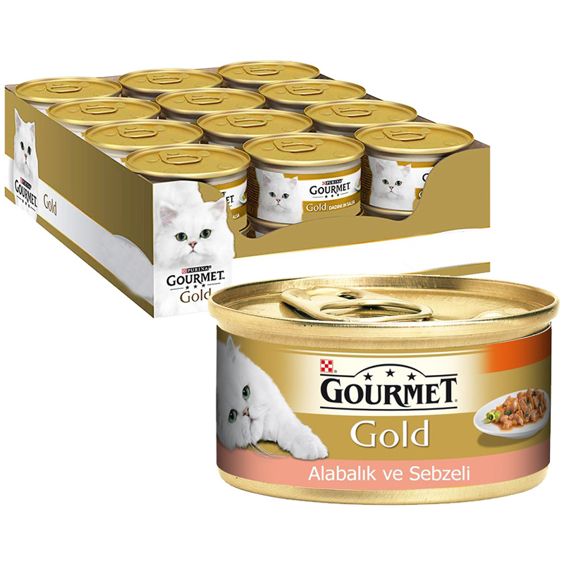 Yaş Kedi Maması Purina Gourmet Gold Alabalık Ve Sebzeli 85 grx24 Adet | 407,04 TL