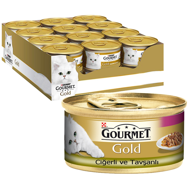 Yaş Kedi Maması Purina Gourmet Gold Ciğerli Ve Tavşanlı 85 grx24 Adet | 407,04 TL