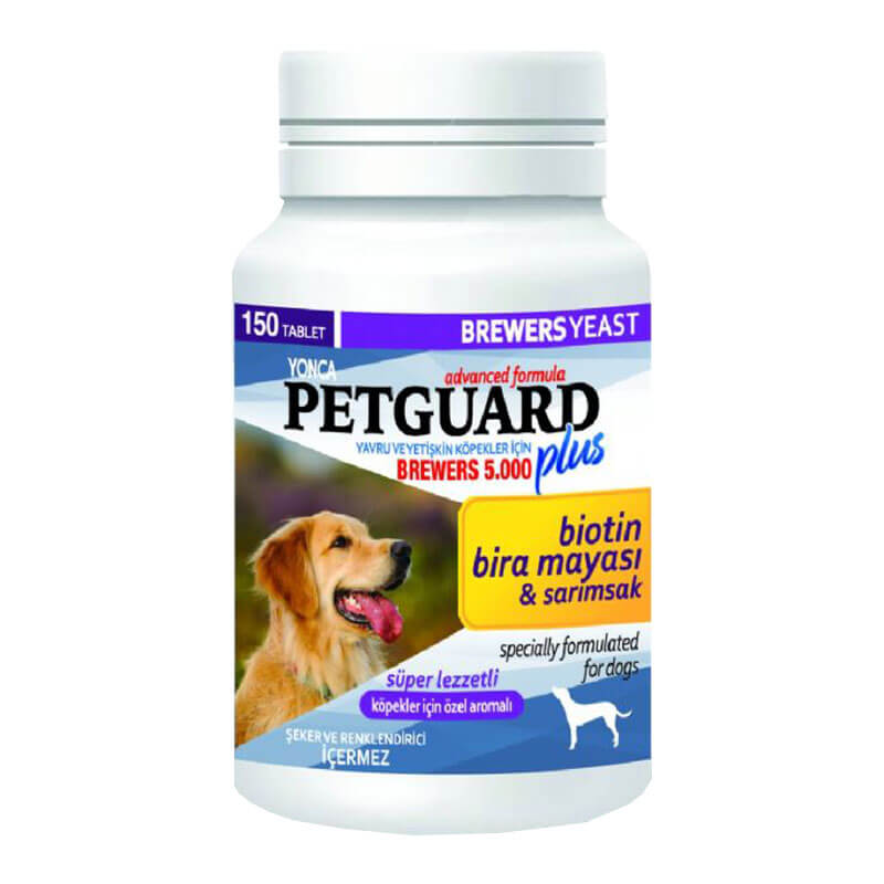 Petguard Brewers Köpekler İçin Sarımsaklı Bira Mayası Tableti 150 Adet | 58,30 TL