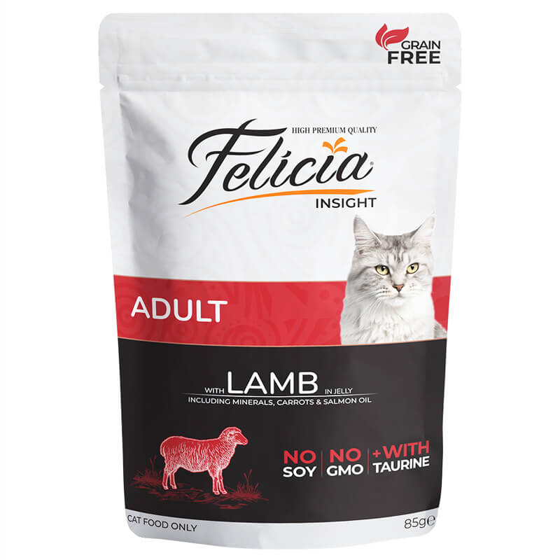 Felicia Yaş Kedi Maması Tahılsız Kuzulu 85 gr | 21,94 TL