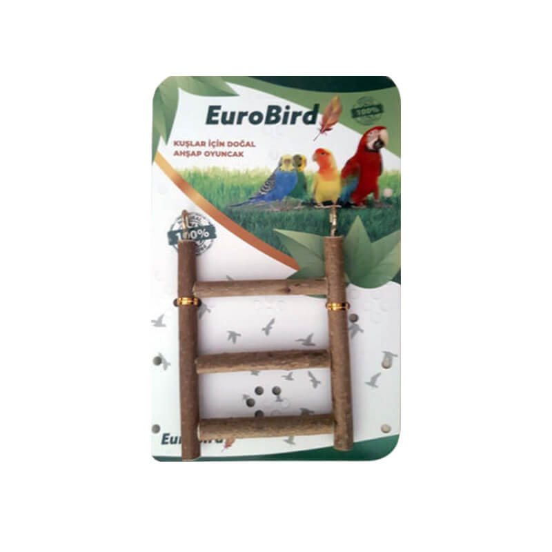 EuroBird Kuş Merdiveni 3 Basamaklı Doğal Ağaç 9,5x13,5 cm | 30,69 TL