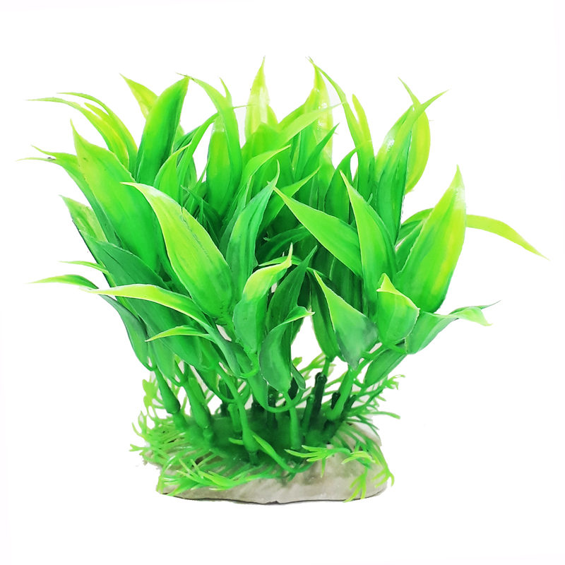 Akvaryum Plastik Bitki Yeşil Yapraklı 12 cm | 26,82 TL