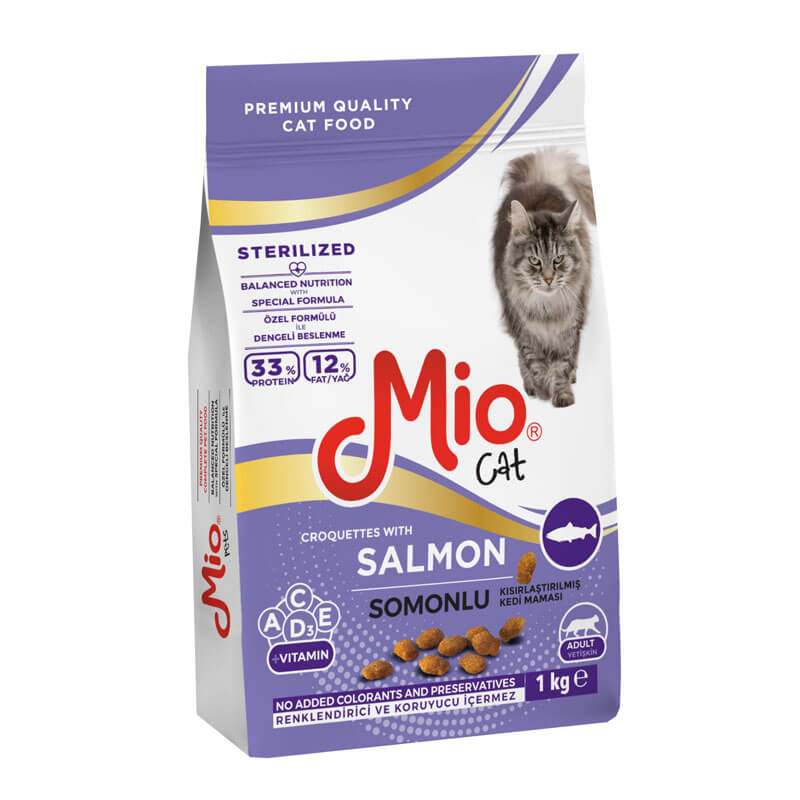 Mio Somon Balıklı Kısırlaştırılmış Yetişkin Kedi Maması 1 Kg | 180,11 TL