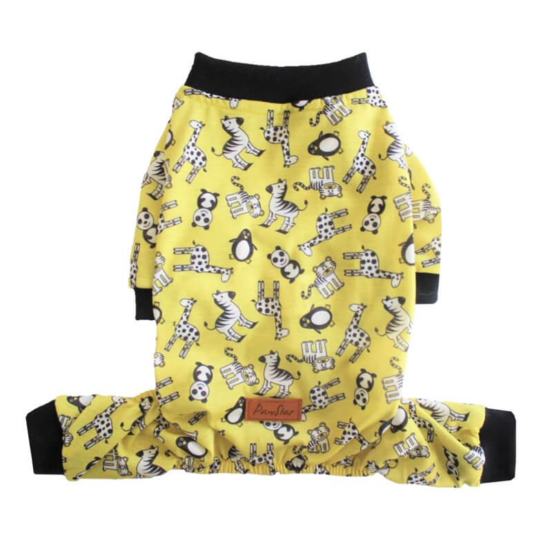 Pawstar Köpek Pijaması Hayvan Desenli Sarı Tulum Large | 66,10 TL